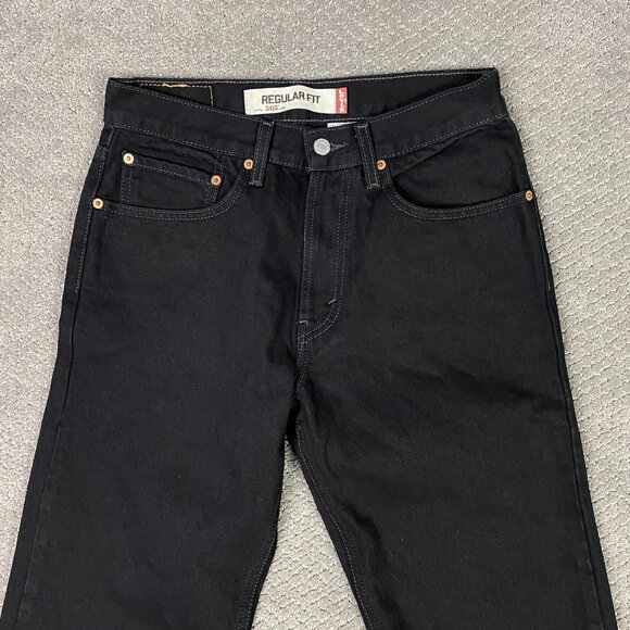 NWOT Vintage Y2K Levi's 505 Regular Fit Jeans Men's 31 x 34 Fits 30 x 32 Black - Picture 2 of 14